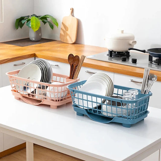 Dish drying rack, kitchen utensils, plastic drainer